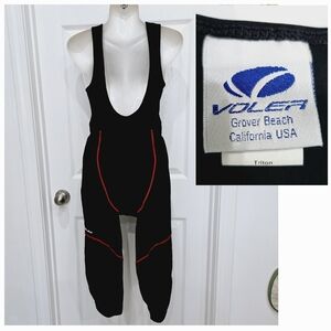 Voler Trilogy Eos Bike Bicycle Mens Sz Large Padded Cycling Bib Pants Black Red